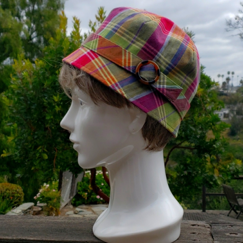 Host Pick 🎉🎉🎉 SAN DIEGO HAT COMPANY Plaid/Reversible Cloche Hat NWOT - Picture 3 of 14